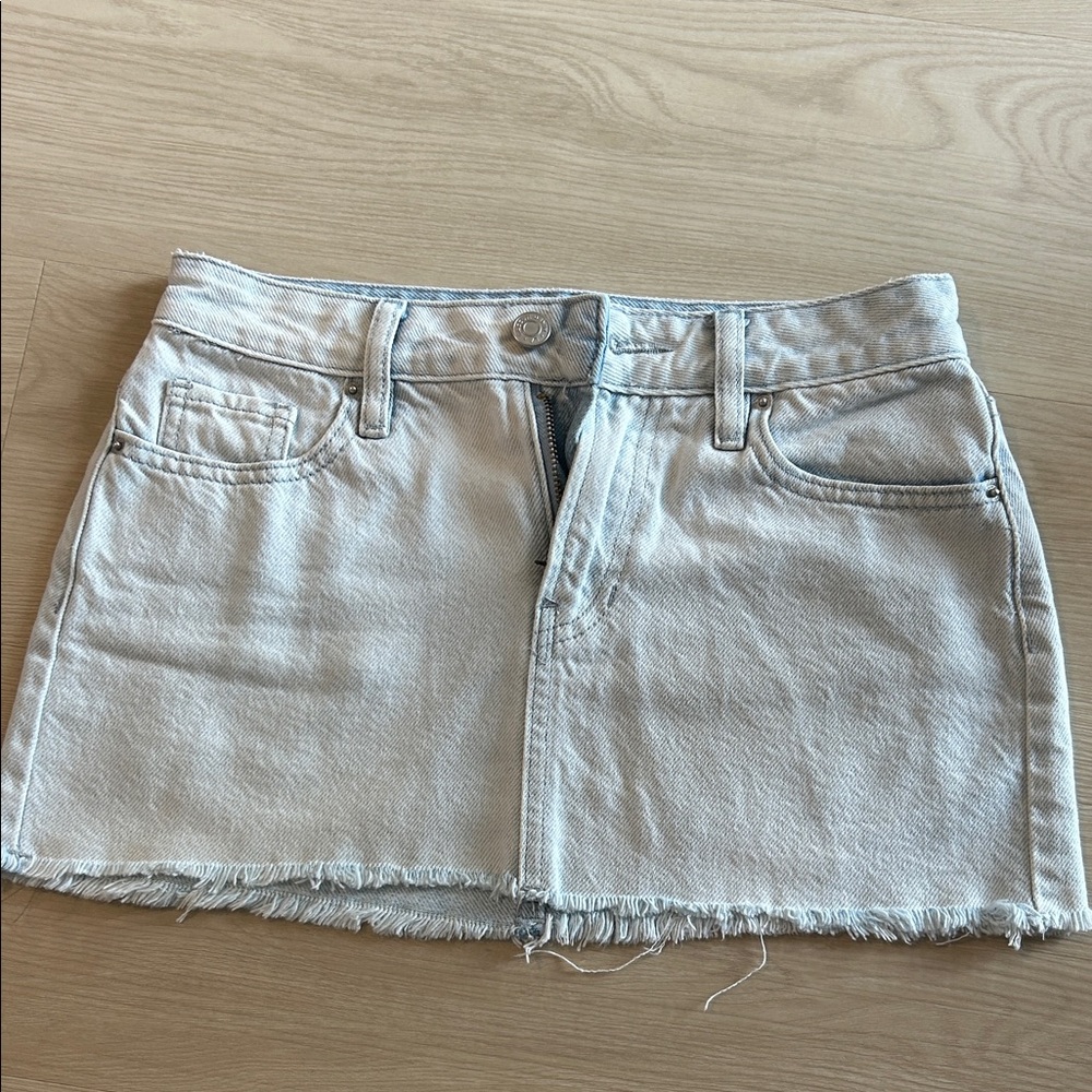 Light Denim Mini Skirt Pacsun